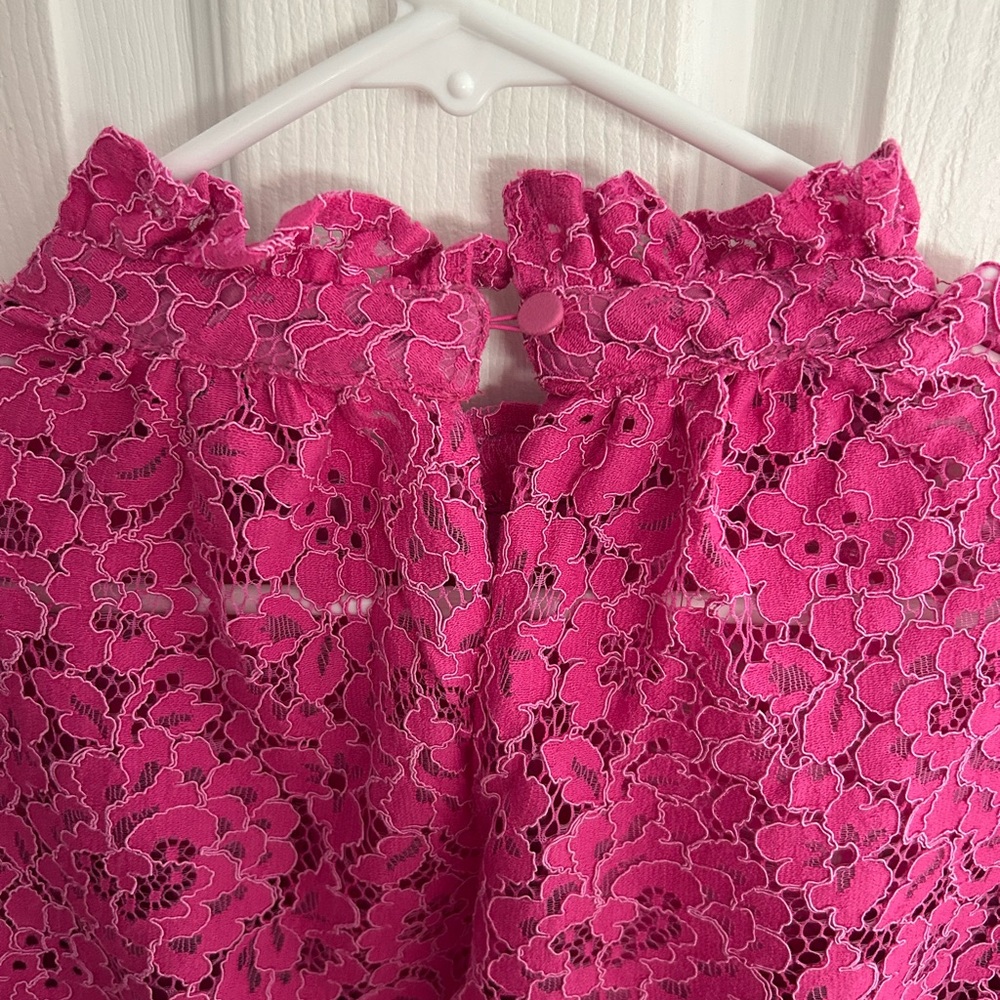 J. Crew Ruffleneck Lace Dress - Picture 6 of 6